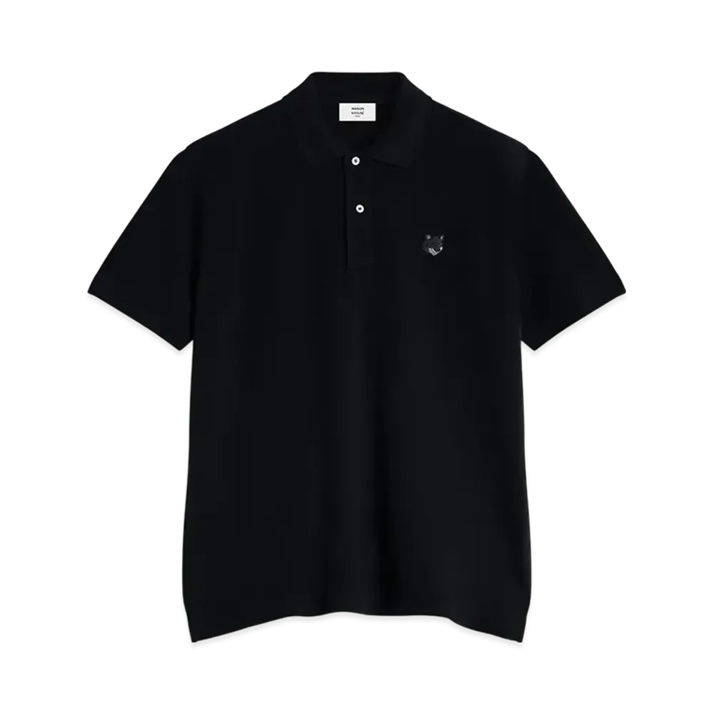 Maison Kitsune Bold Fox Head Patch Comfort Polo "Black"