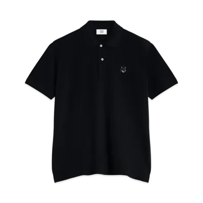 Maison Kitsune Bold Fox Head Patch Comfort Polo "Black"