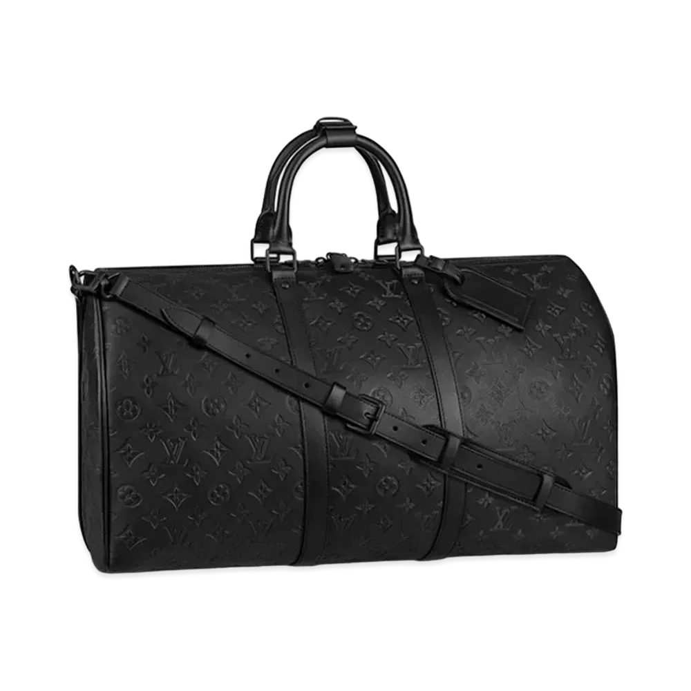 Louis Vuitton Keepall Bandouliere 50 Monogram Shadow "Noir"