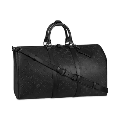 Louis Vuitton Keepall Bandouliere 50 Monogram Shadow "Noir"
