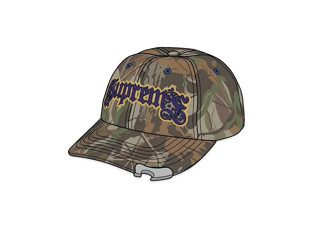 Supreme Bottle Opener 6-Panel "Realtree Hardwoods Camo"