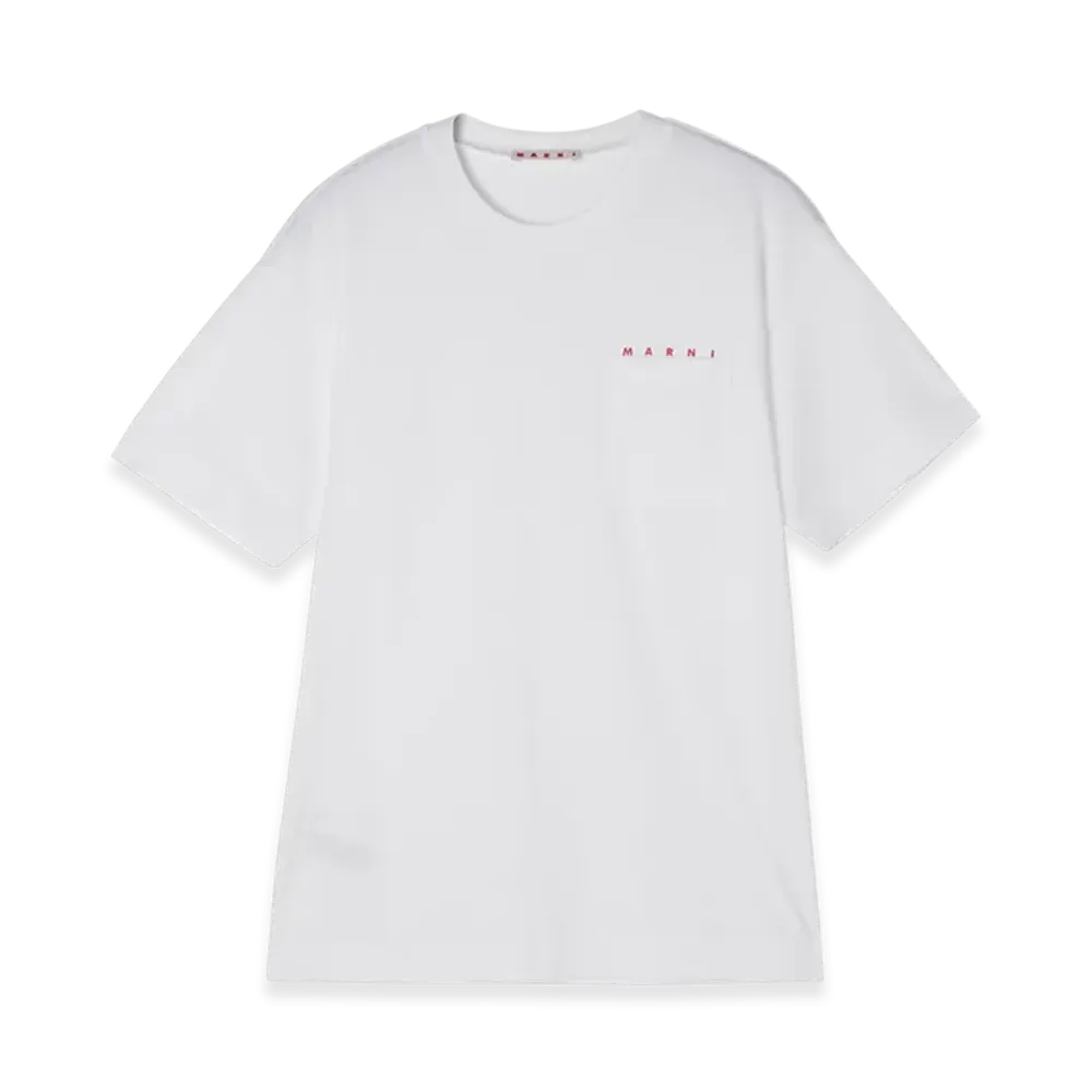 MARNI Crew Neck T-Shirt "White"