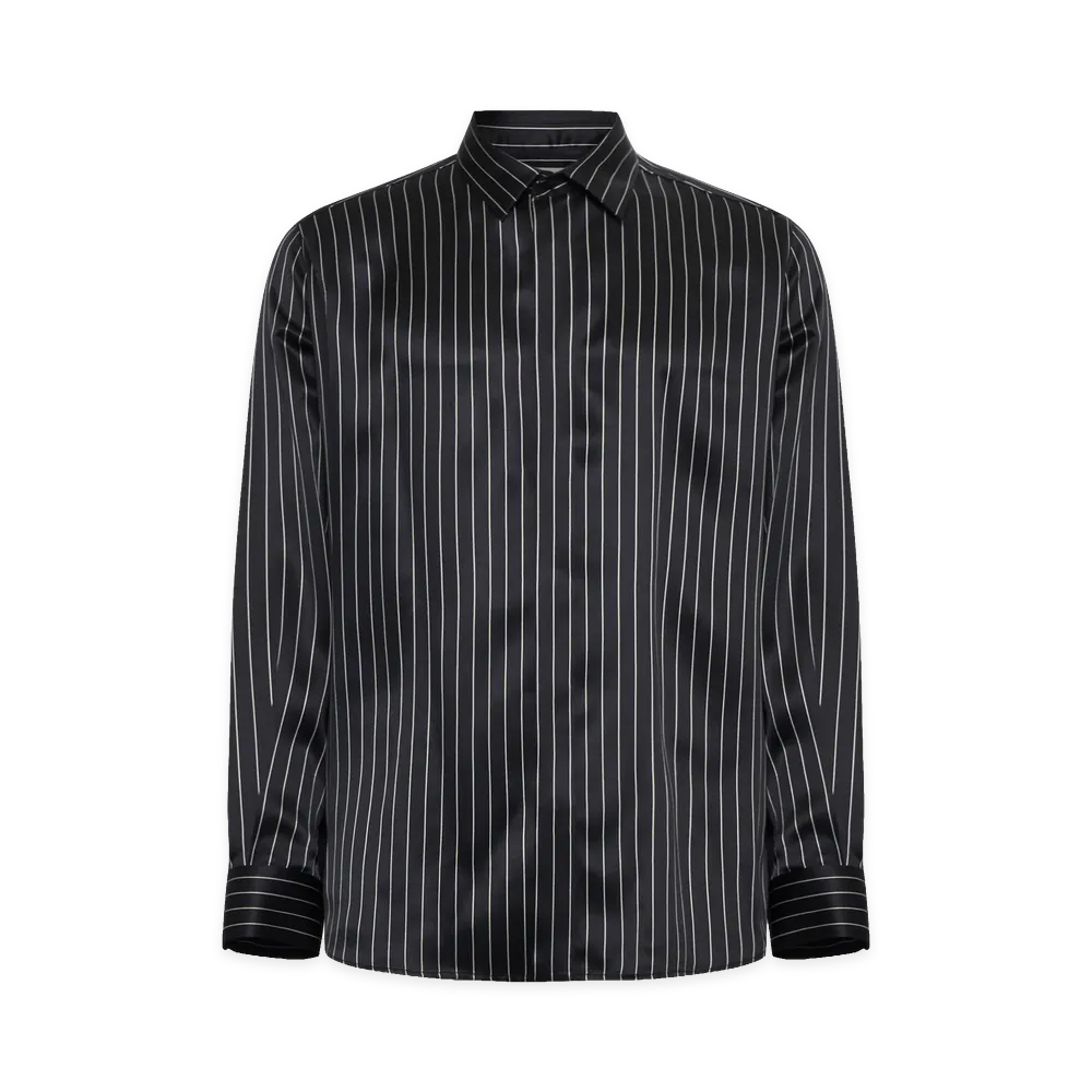 Saint Laurent Shirts "Noir Craie"