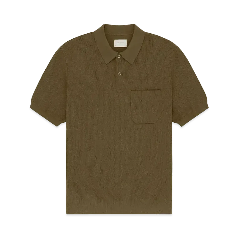 Aime Leon Dore Short-Sleeve Knit Polo "Olive"
