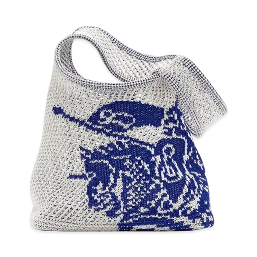 Burberry Small EKD Crochet Bag "White"