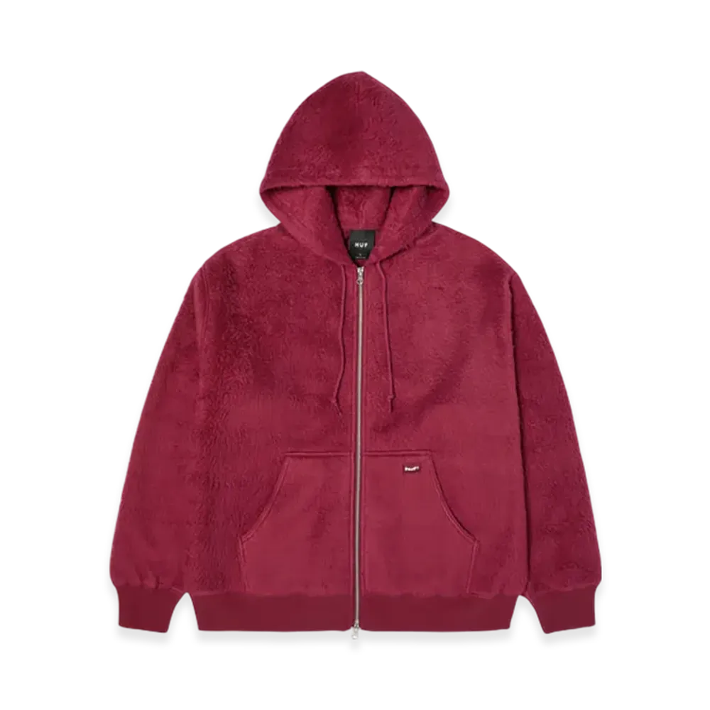 HUF Corso Heavyweight Full Zip Hoodie "Berry"