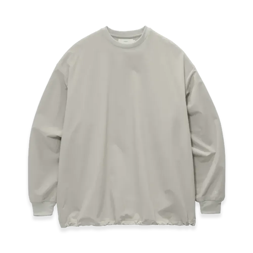 Graphpaper Pertex Equilibrium L/S Crew Neck Pullover "Ash"