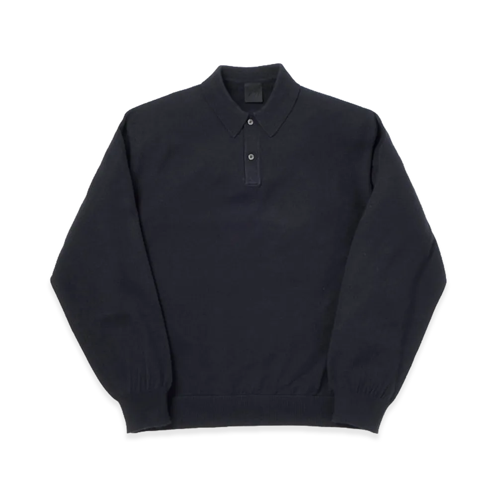 DAIWA PIER39 Tech Knit Polo L/S Brewed Protein "Navy"