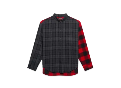 BALENCIAGA Patchwork Shirt "Red/Black"