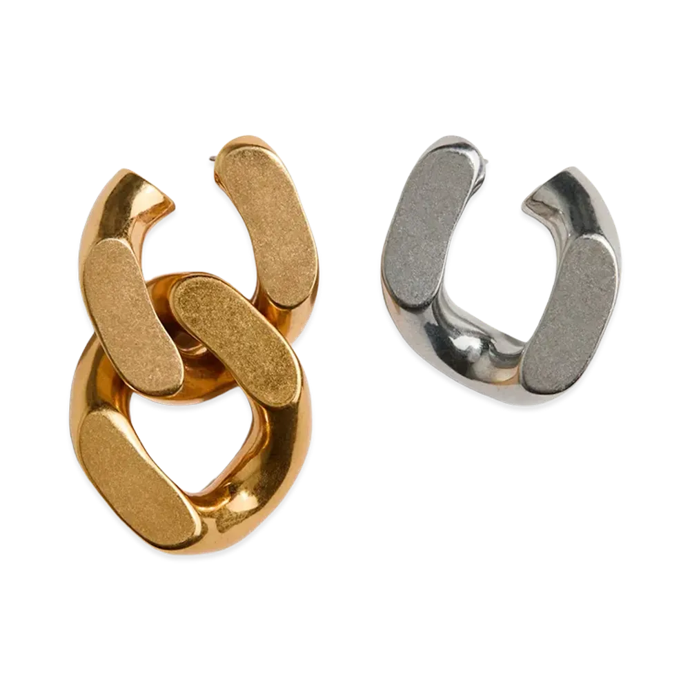 H&M x Stella McCartney Women's Two-Tone Earrings "Gold/Silver"