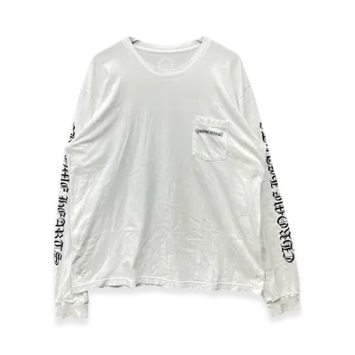 Chrome Hearts Fuck Back Scroll L/S Tee "White"