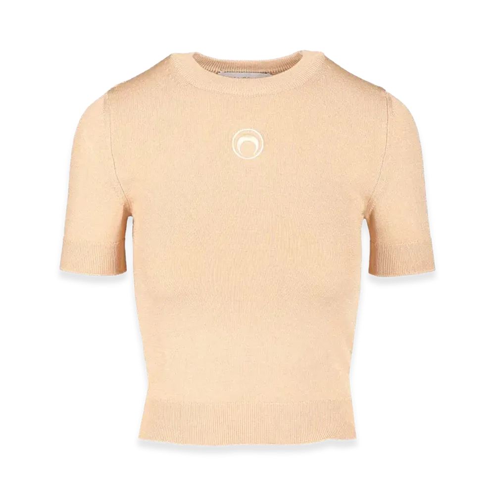 Marine Serre Women's Moon Top "Beige"