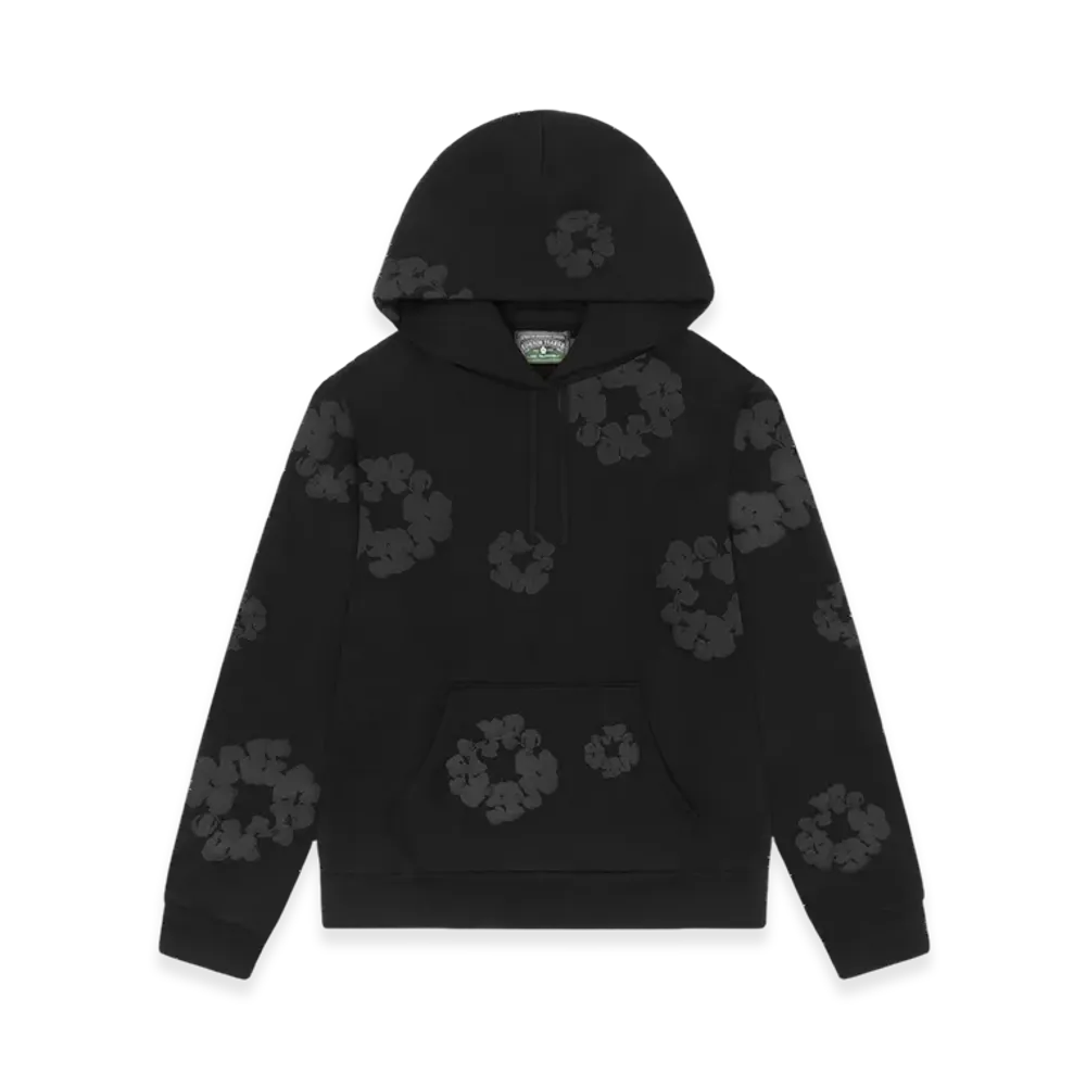 DENIM TEARS Mono Cotton Wreath Hoodie "Black"