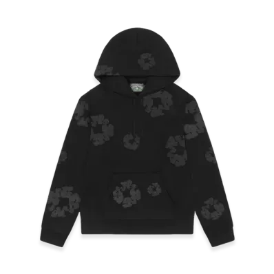 DENIM TEARS Mono Cotton Wreath Hoodie "Black"