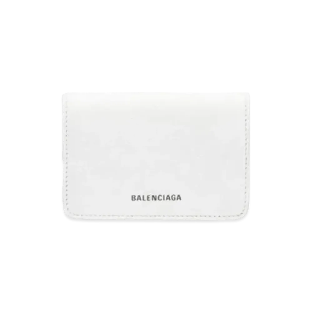 BALENCIAGA Ville Mini Wallet "White/Black"