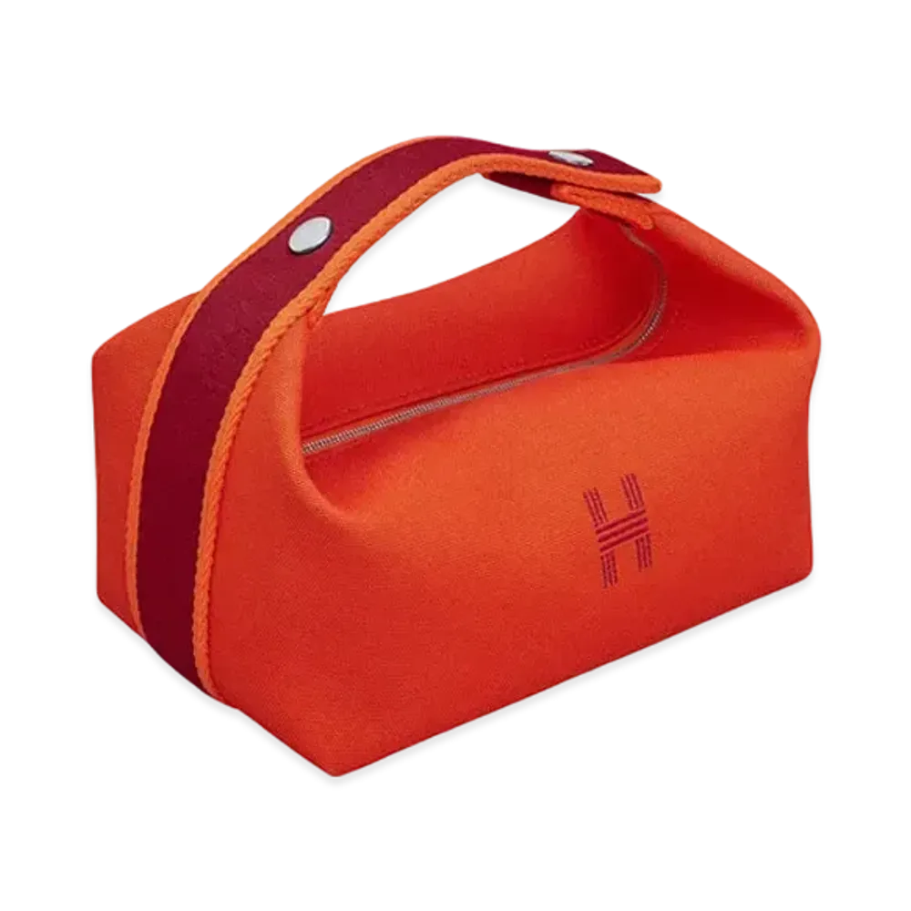 Hermes Brid a Black Pouch PM ”Orange Feu”