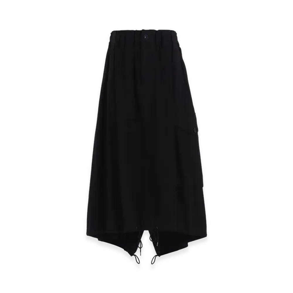 Y's C/Ry Gabardine Fish Tail Skirt "Black"