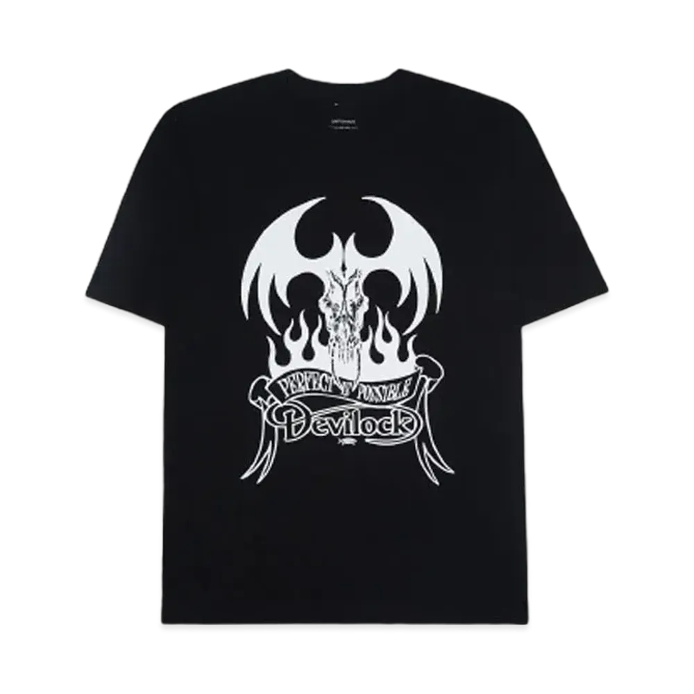 DEVILOCK FIRE TATTOO LOGO TEE "BLACK"