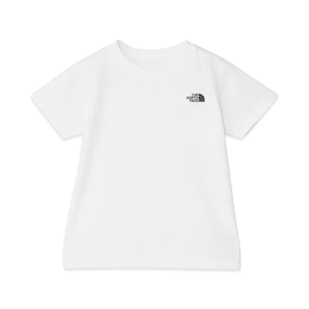 The North Face Kids Toddler Short Sleeve Nuptse Tee "White"