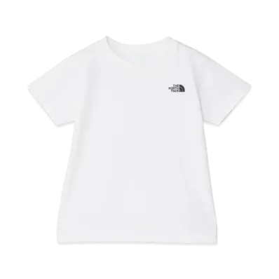 The North Face Kids Toddler Short Sleeve Nuptse Tee "White"