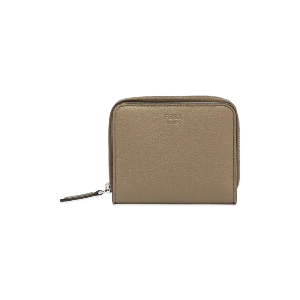 FENDI Zip Around Wallet Medium Leather "Beige"