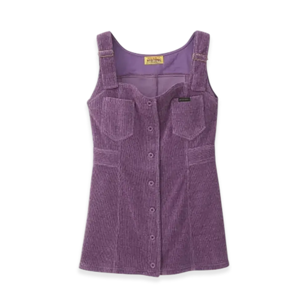 HYSTERIC GLAMOUR Corduroy Jumper Skirt "Purple"
