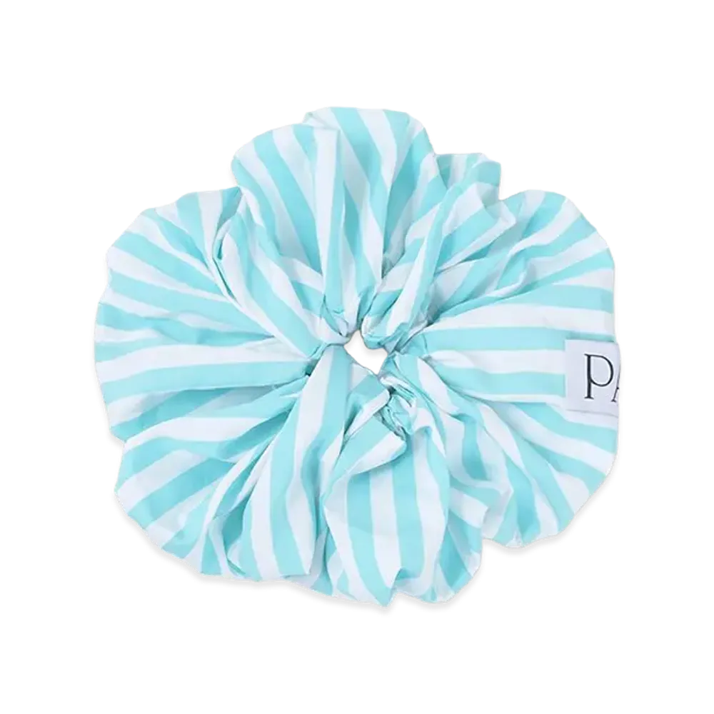 PATOU Women's Scrunchie Large "Green Stripe"