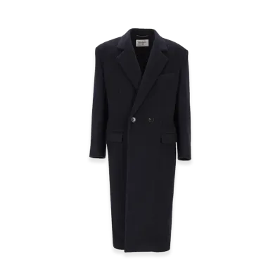 Saint Laurent Double-Breasted Coat "Blue"