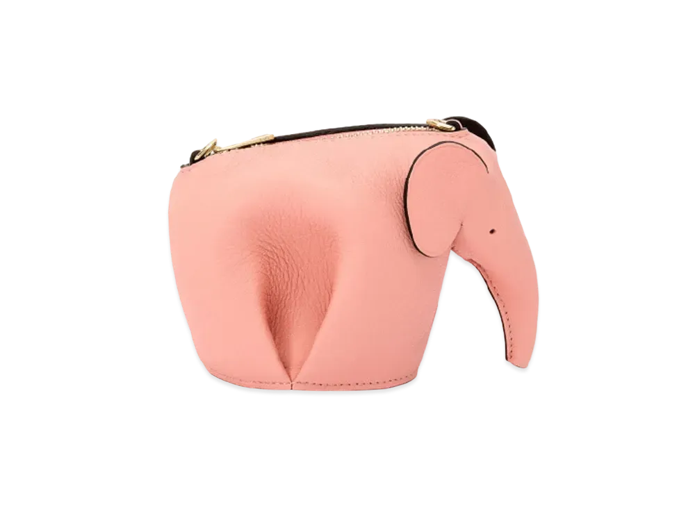 LOEWE Elephant Pouch In Classic Calfskin "Blossom"