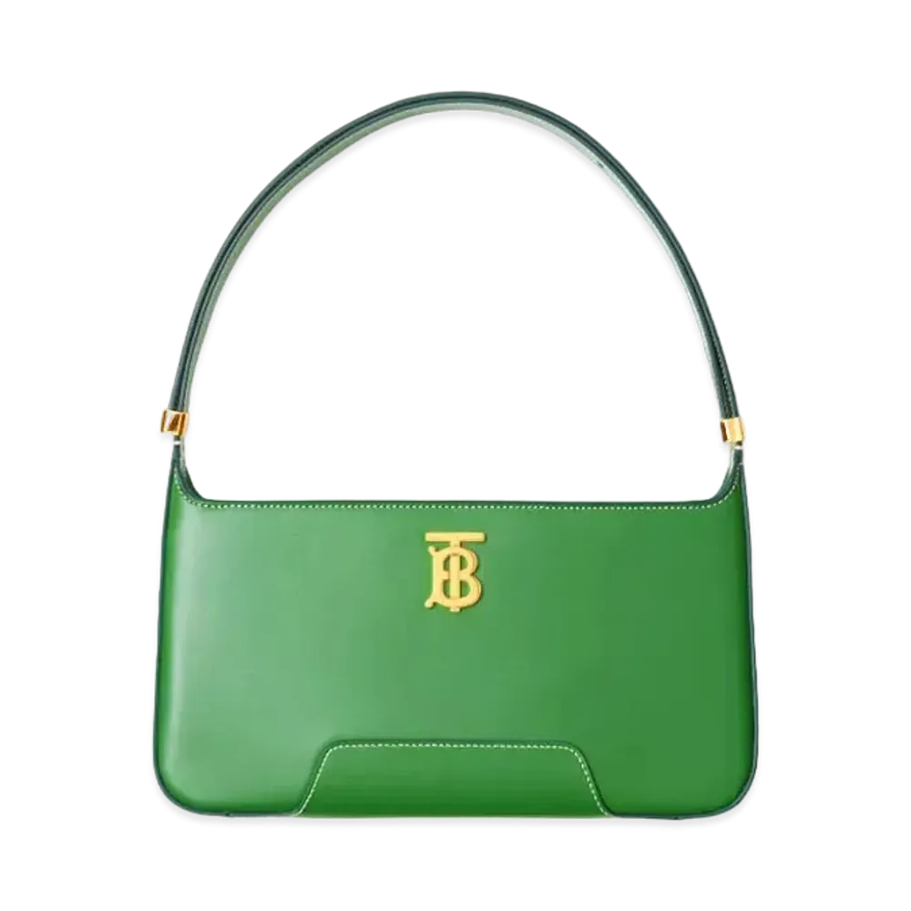 Burberry Leather TB Shoulder Bag Online Exclusive "Ivy Green"