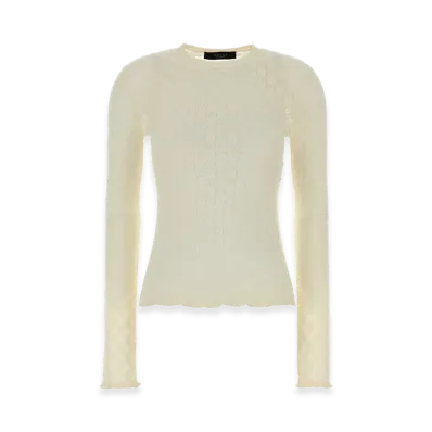 GUCCI Women's GG Cotton Top "Ivory"