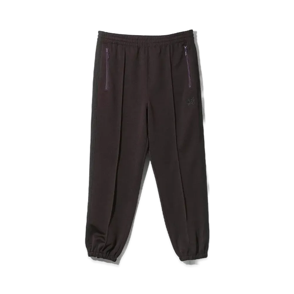 NEEDLES Zipped Track Pant-Poly Smooth "Dark Purple"