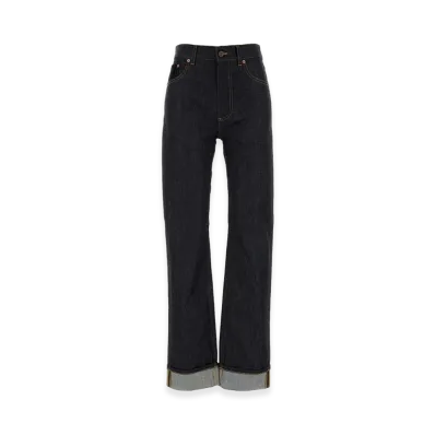 Bottega Veneta Women's Denim Jeans "Dark Blue"