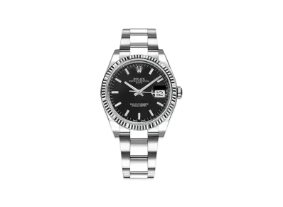 ROLEX Oyster Perpetual Date "Black/Stainless Steel/White Gold"