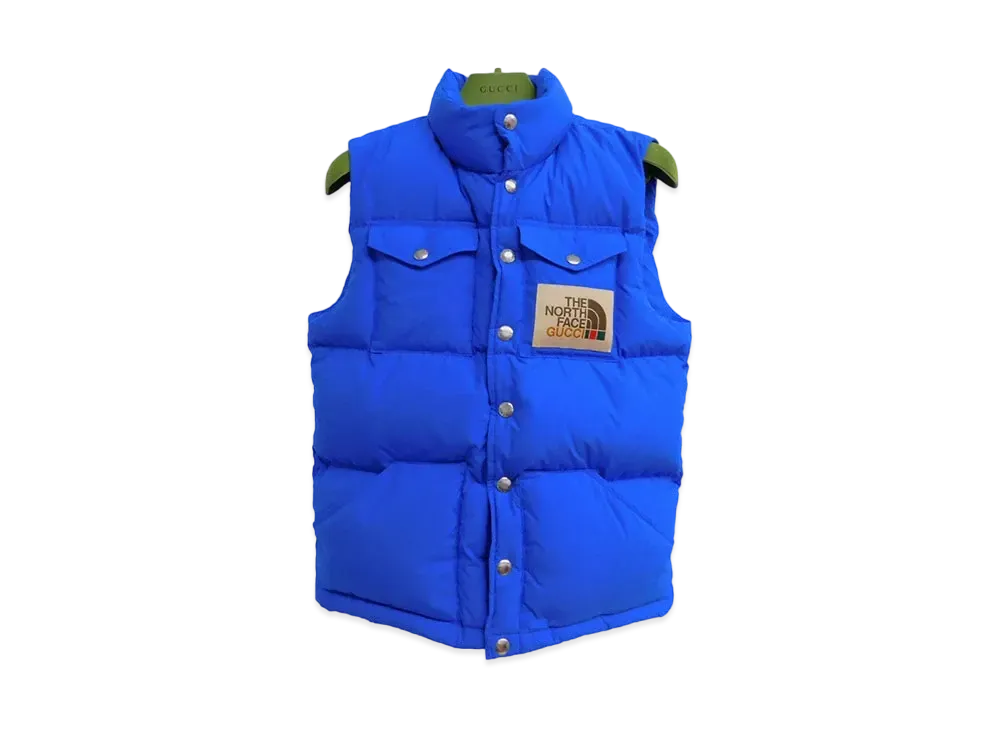 GUCCI x The North Face GG Canvas Shearling Jacket "Blue"