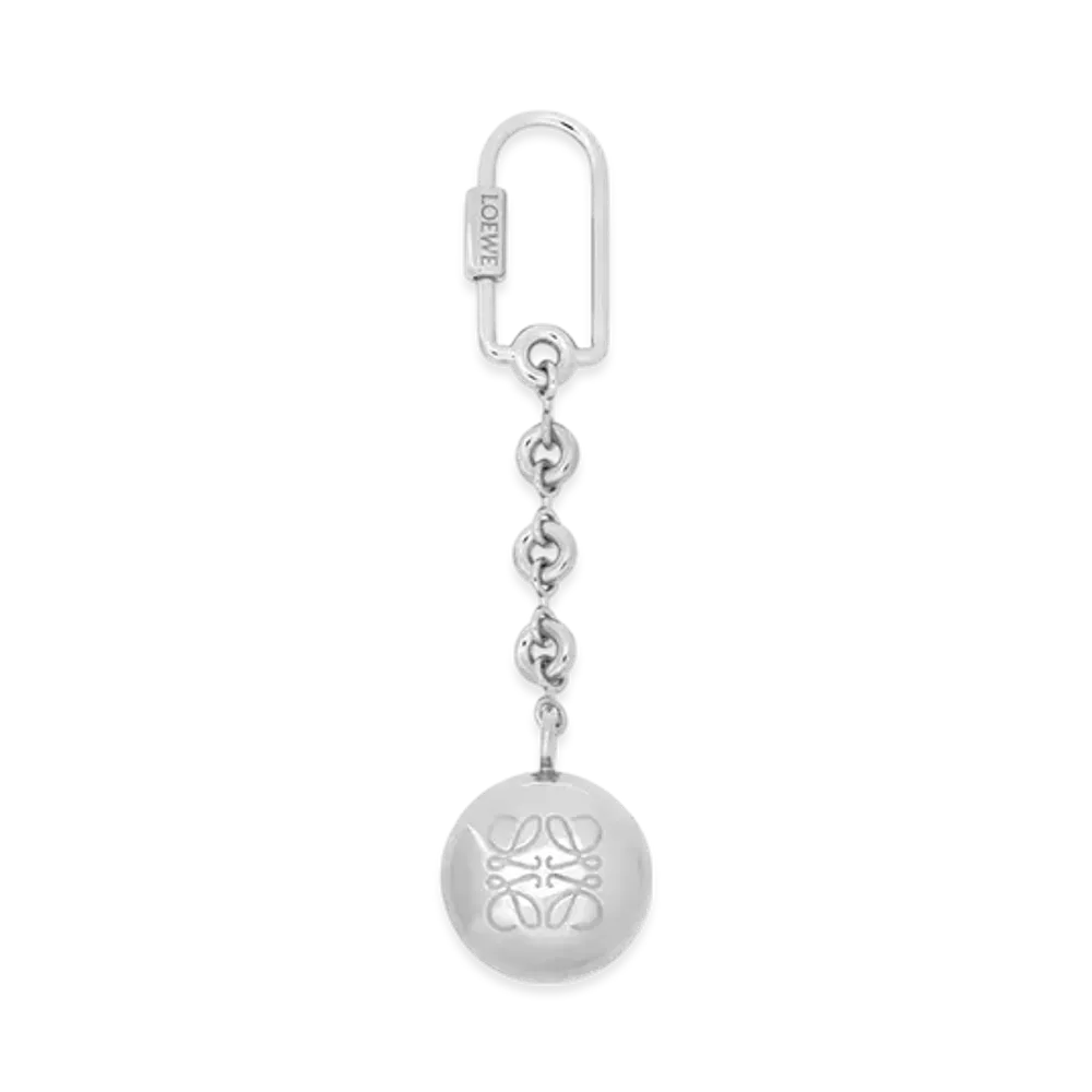 LOEWE Pebble Keyring "Nacre/Palladium"
