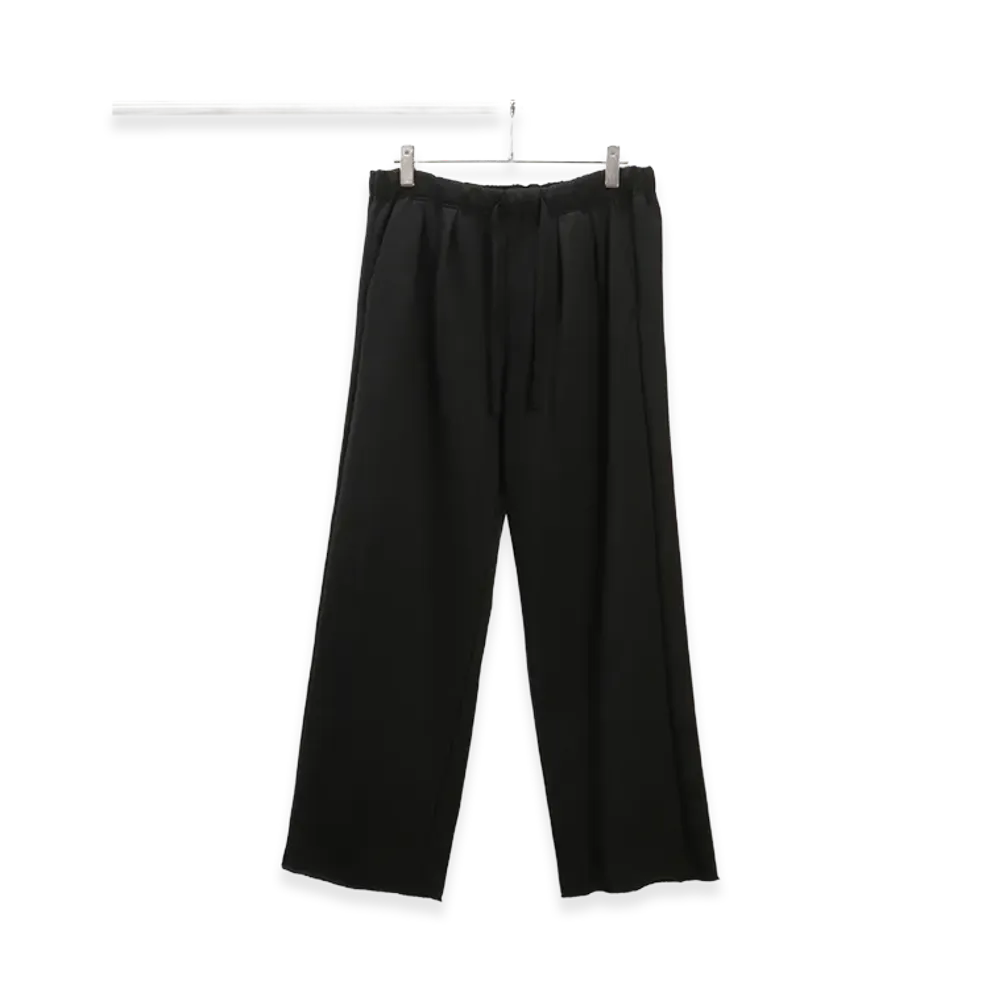 ANCELLM Tuck Sweat Pants "Black"