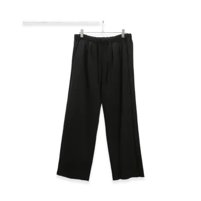 ANCELLM Tuck Sweat Pants "Black"