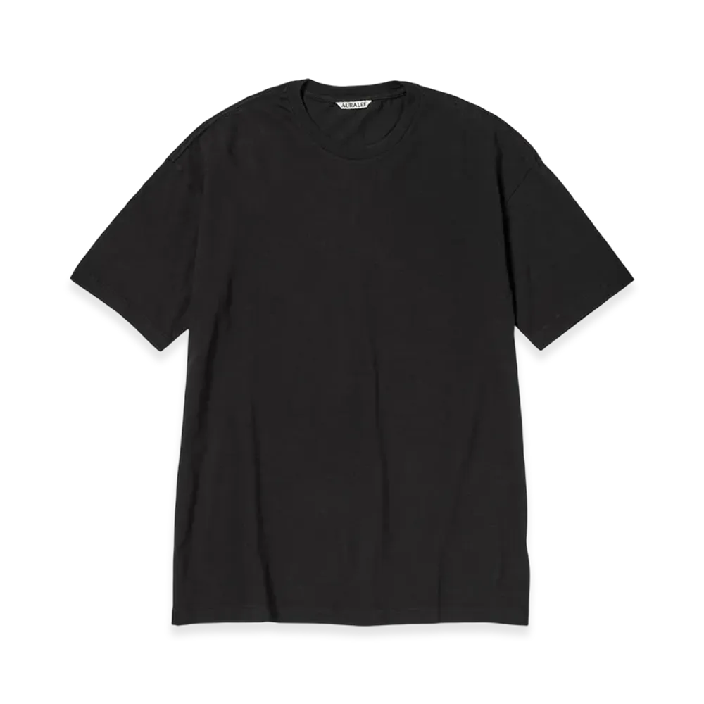 AURALEE Seamless Crew Neck Tee "Black"