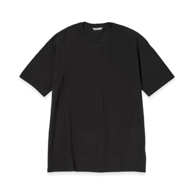 AURALEE Seamless Crew Neck Tee "Black"