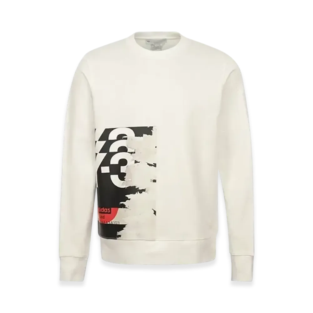 Y-3 CH1 Graphic Crew Sweatshirt "Cloud White"