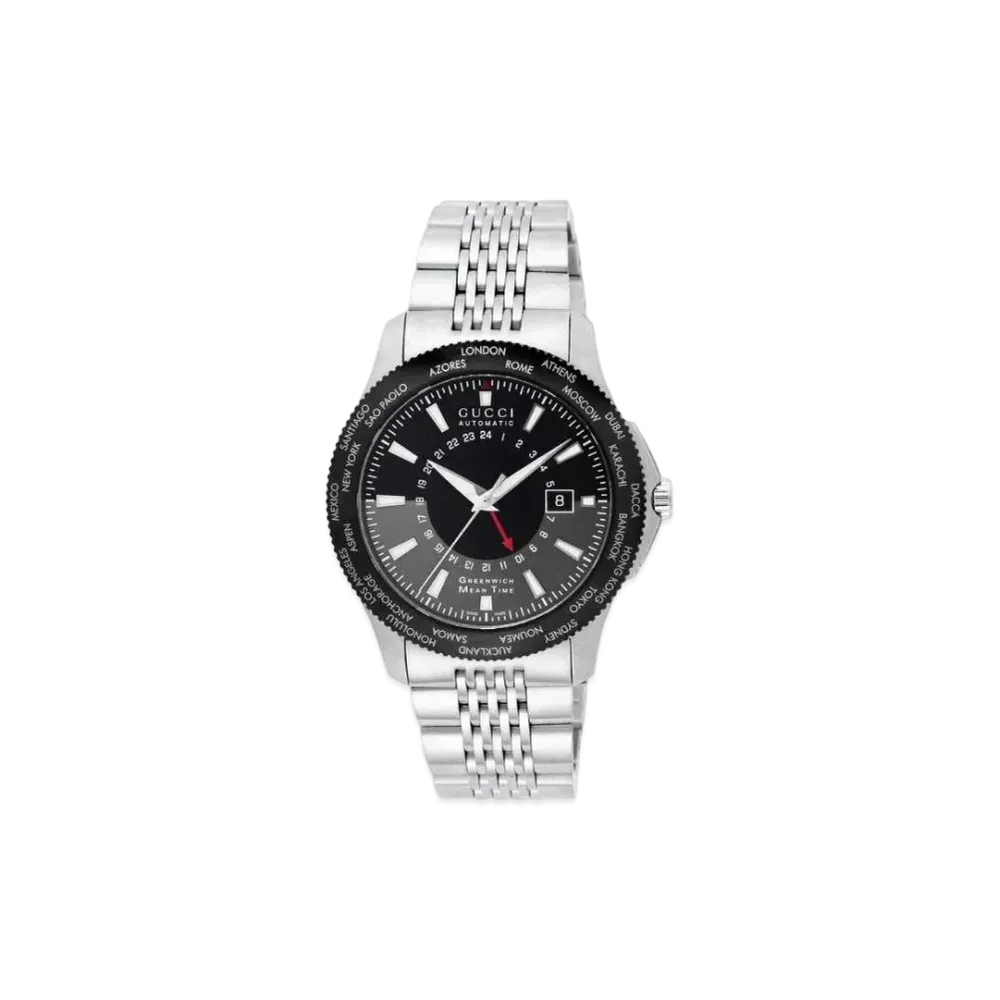 GUCCI G Timeless "Black/Stainless Steel/Silver"