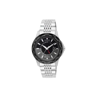 GUCCI G Timeless "Black/Stainless Steel/Silver"