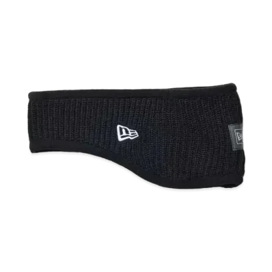 NEW ERA Knit Ear Warmer Reflective Woven Patch "Black"