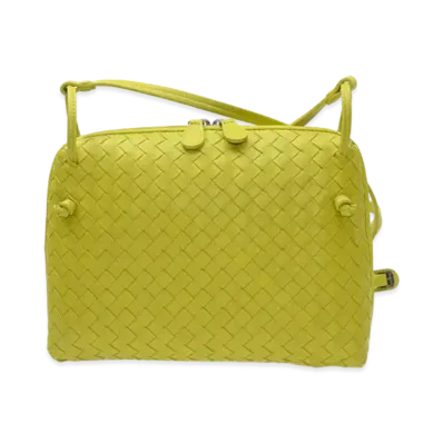 Bottega Veneta Lambskin Crossbody Bag "Yellow"