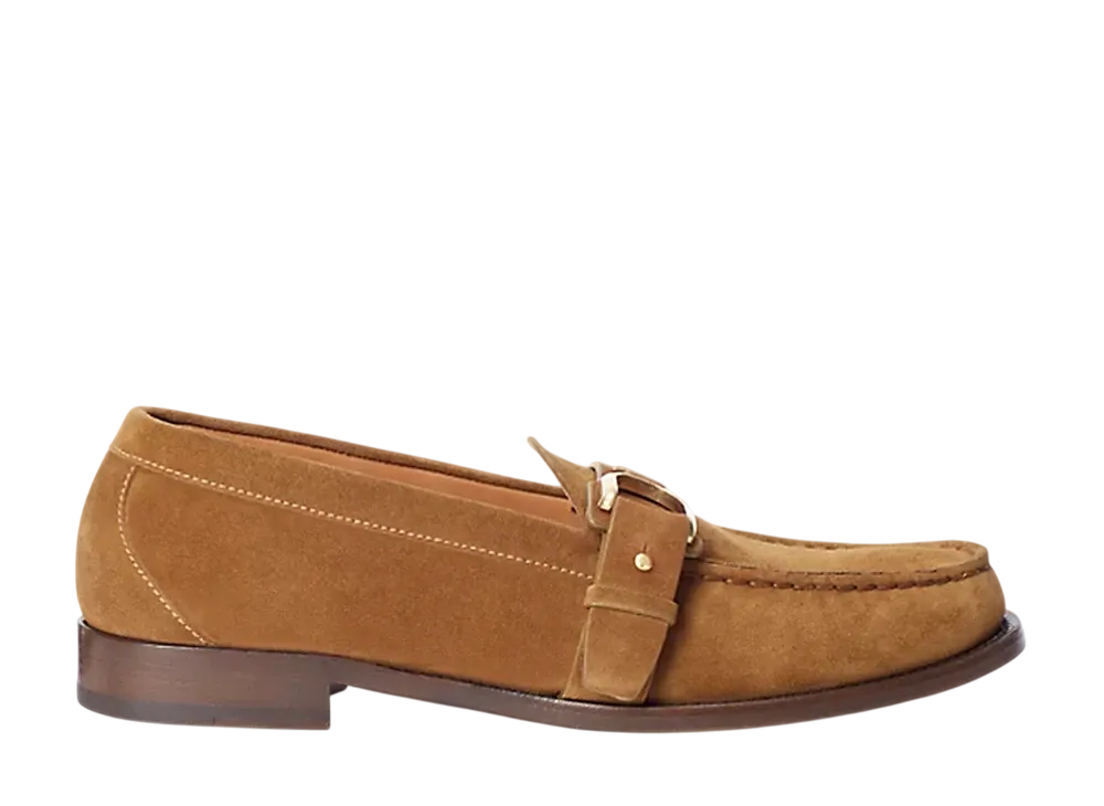 Ralph Lauren Purple Label Welington Perrin Calf-Suede Loafer "Cacao"