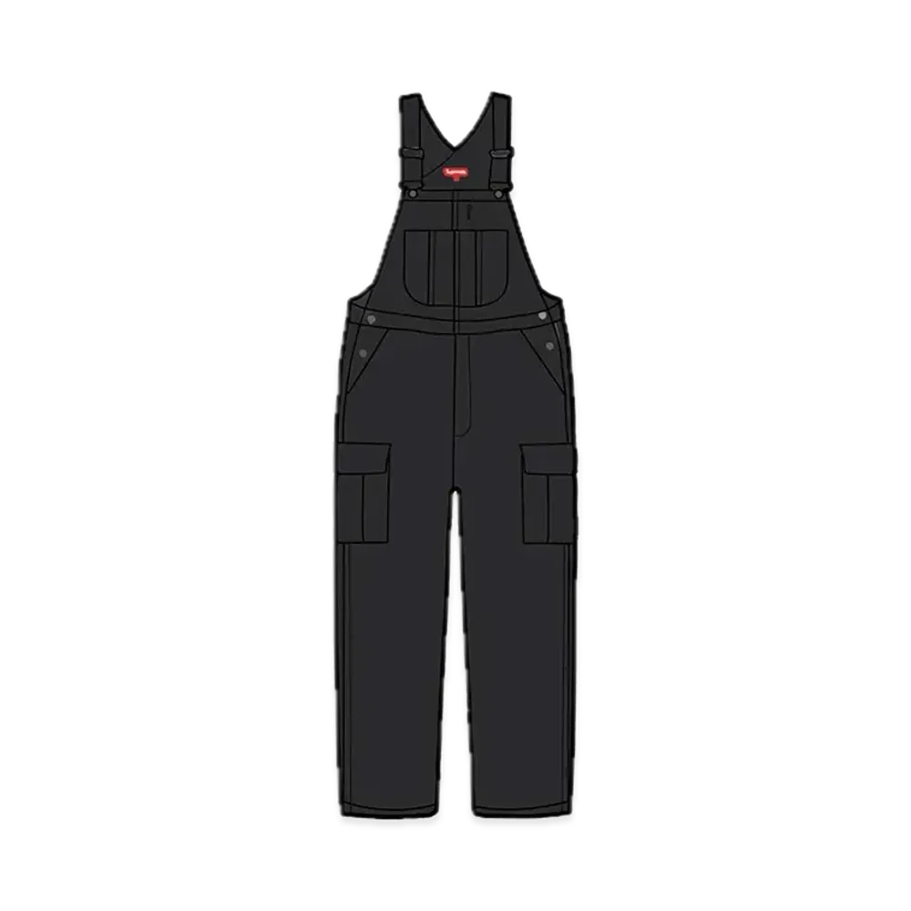 Supreme Cargo Denim Overalls "Black"