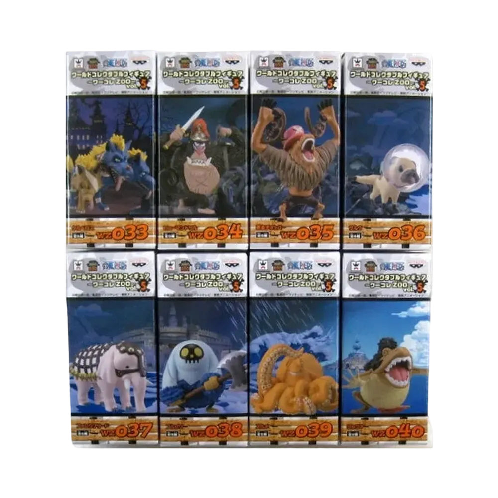 Banpresto One Piece World Collectable Figure ~WCF ZOO~ Vol.5 Complete 8 Piece Set