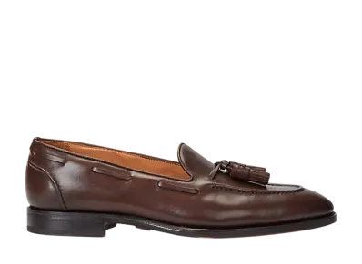 Ralph Lauren Purple Label Luther Tassel Calfskin Loafer "Luggage Brown"