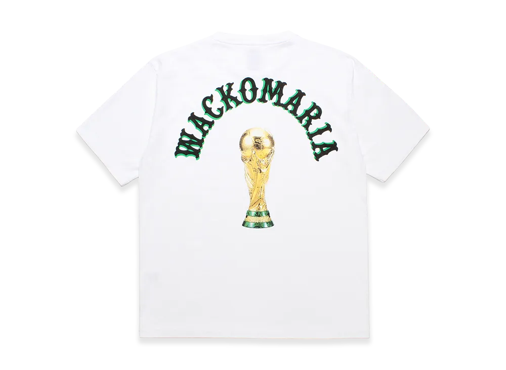 WACKO MARIA World Cup Washed Heavy Weight T-Shirt "White"